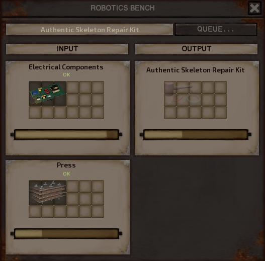 Craftable Authentic Skeleton Sepair Kits