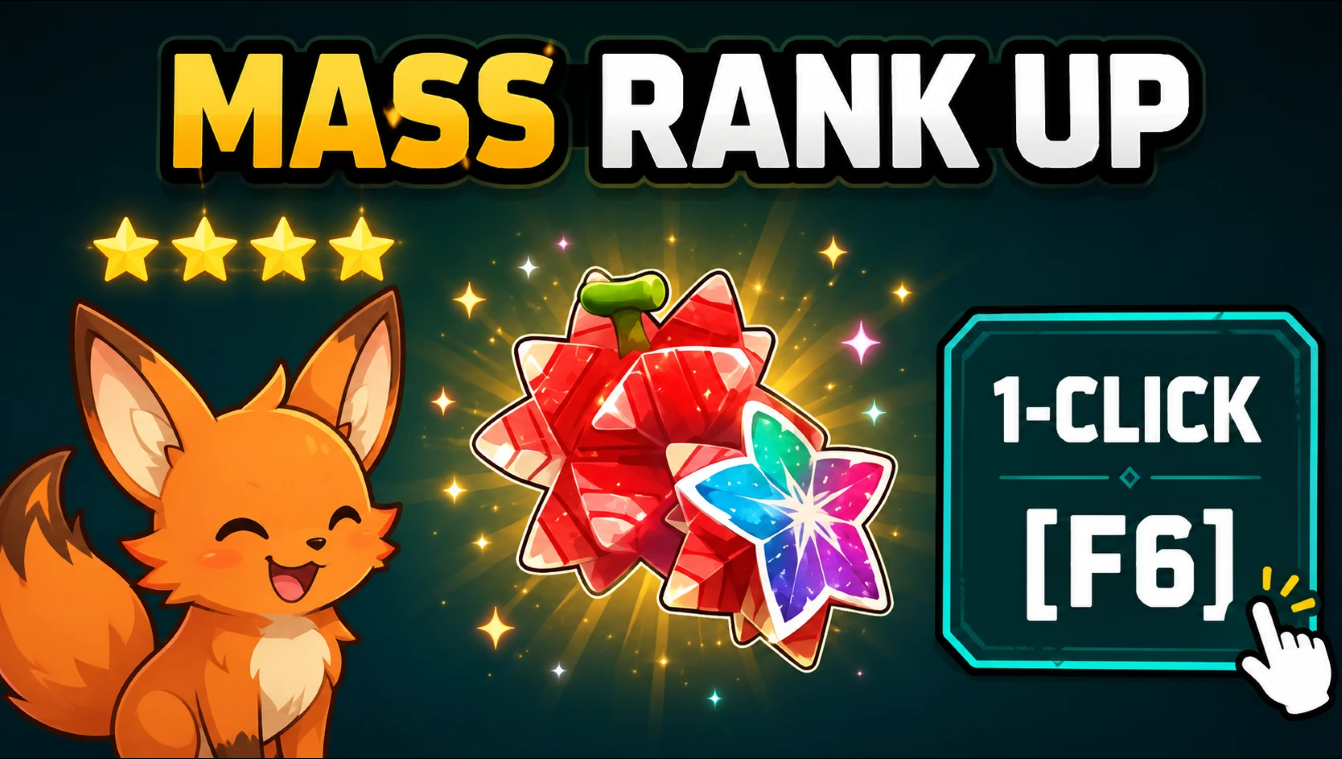 Mass Pal Rank and Soul Upgrader - 1-Click Stars and Souls Palbox and Party