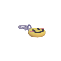 happy face keychain