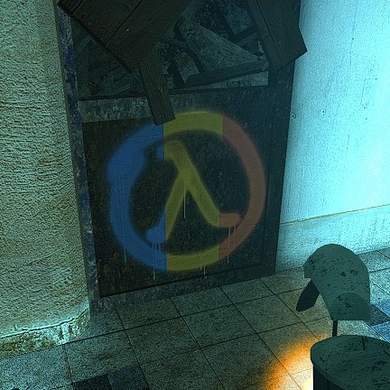 Romanian themed lambda graffiti