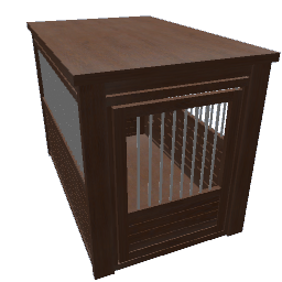 Dark Wood XL Dog Kennel