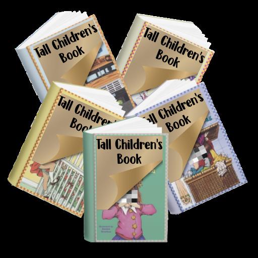 Set of 5 Tall Childrens Books