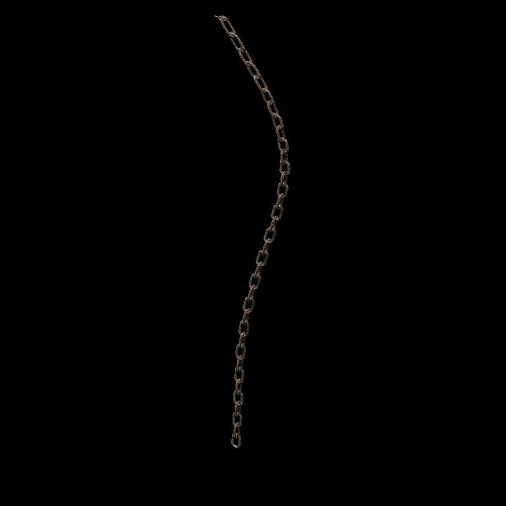 Chain, rusted curved with connector