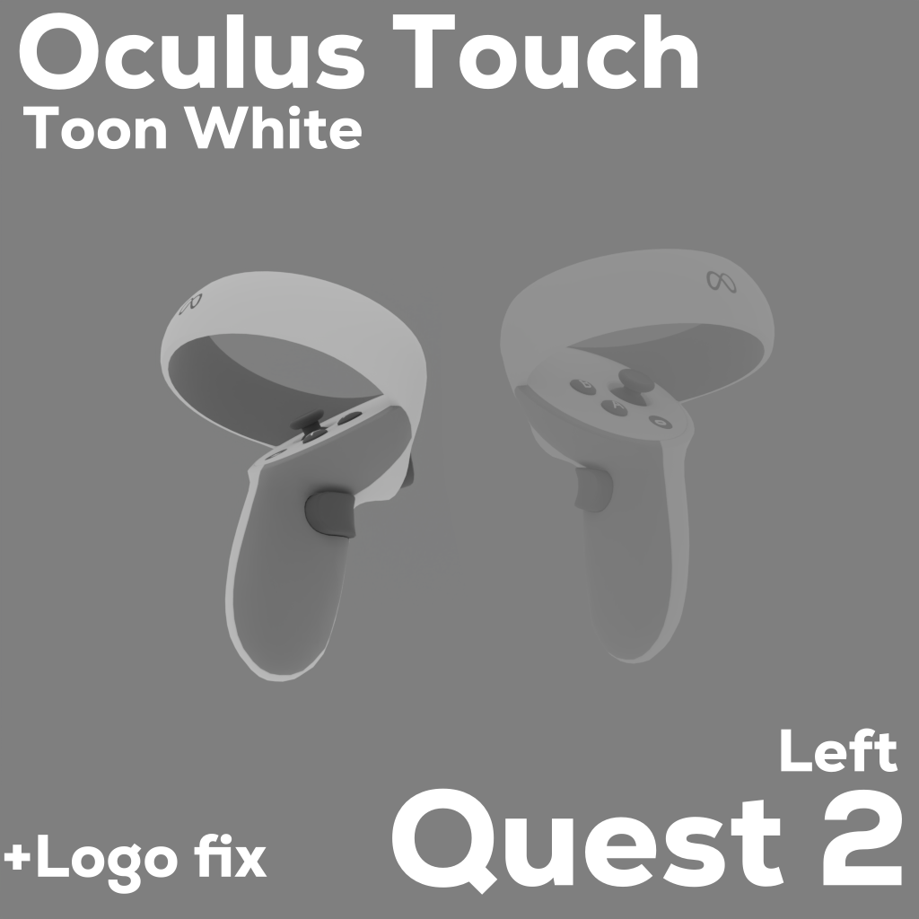 Toon White Quest 2 controllers (Left) preview