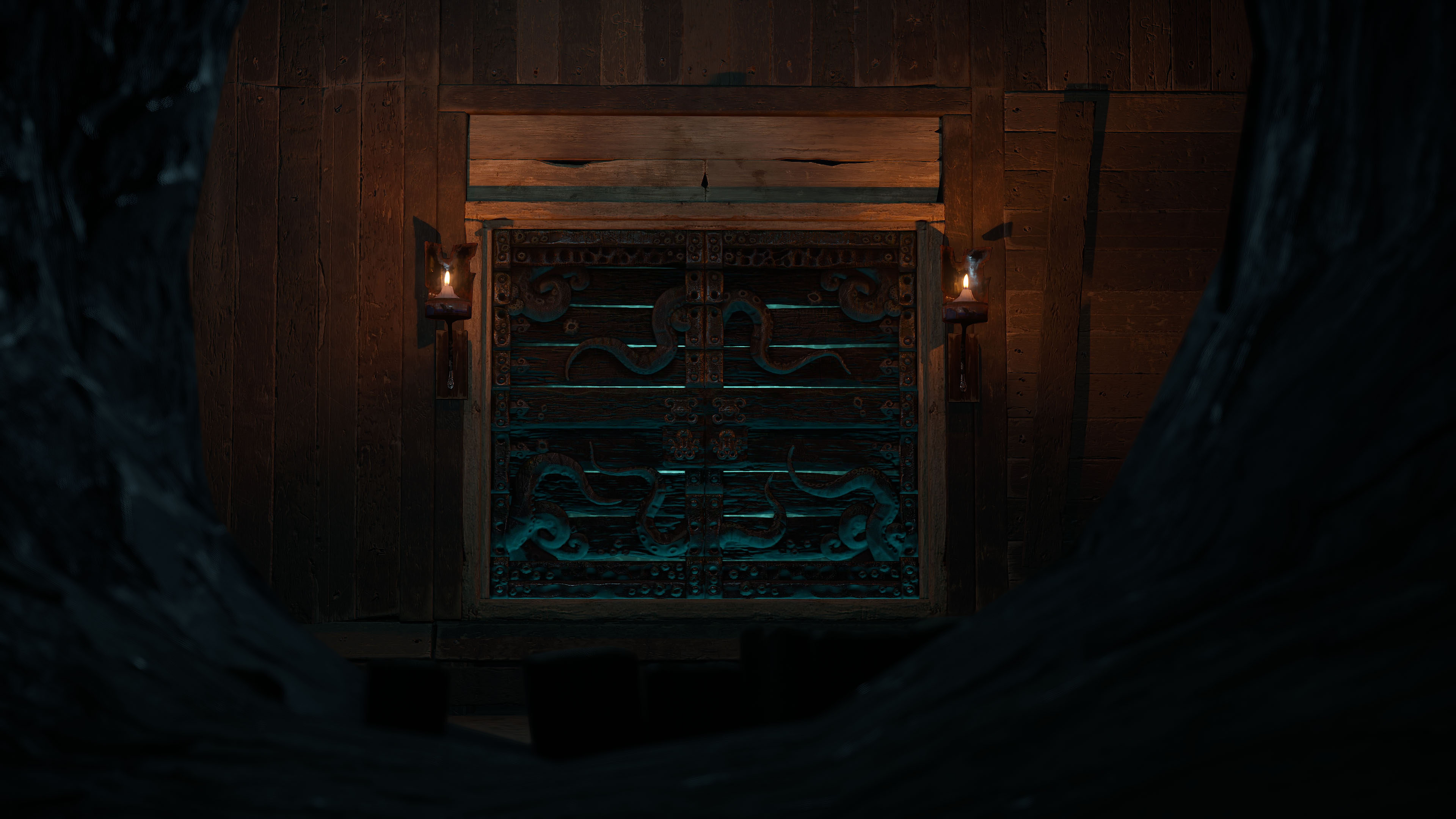 Tomb Of The Octopus Wooden Double Door thumbnail 4