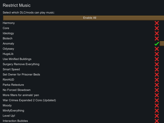 Restrict Music