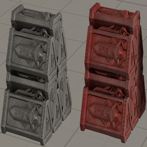 DOOM The Dark Ages Platinum & Blood Stuff (Props)