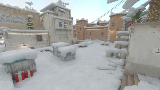 Зимний DUST 2 🎄 – Counter-Strike 2 Mod