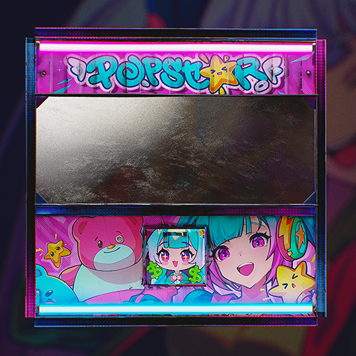 Metal Shop Front "Popstar" Glow