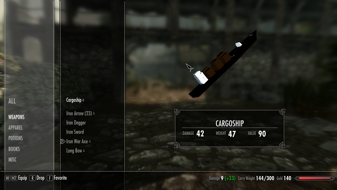 Pacific Rim Inspired: CargoShip Weapon