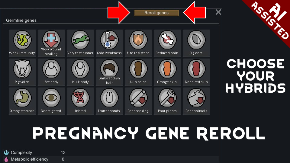 Pregnancy Gene Reroll