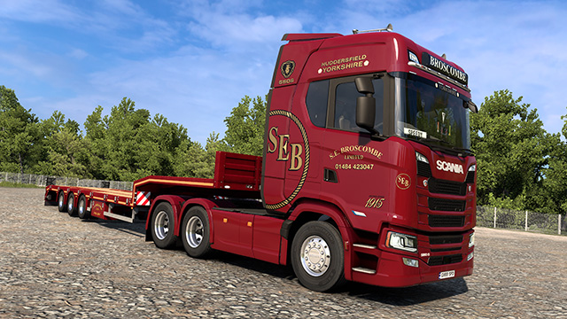 S.E. Broscombe - Scania S & SCS Low Bed