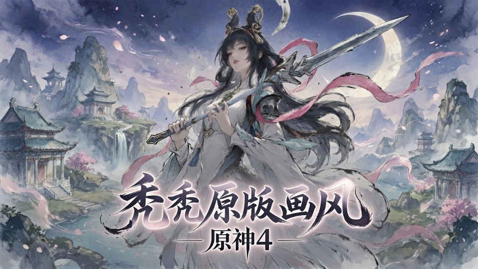 【秃秃原版画风】【原神4】（1*女立绘+NPC+战斗小人）