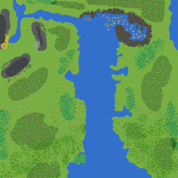 Big river, plains and swamp