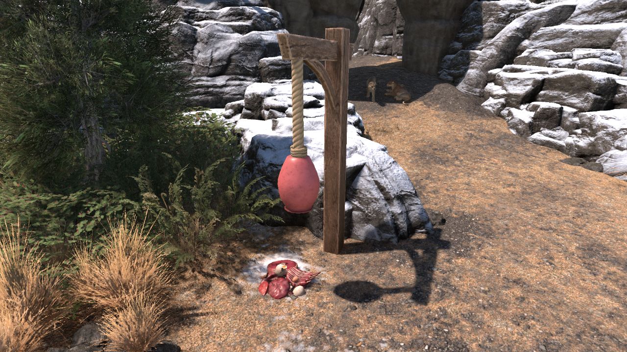 hanging meat bag