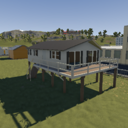 1970s 2 bedroom prefab house on stilts (unfurnished)