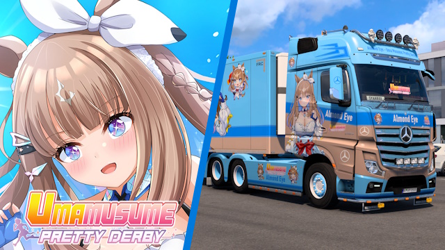 Mercedes Actros MP4 Almond Eye - Uma Musume: Pretty Derby [Combo Skin]