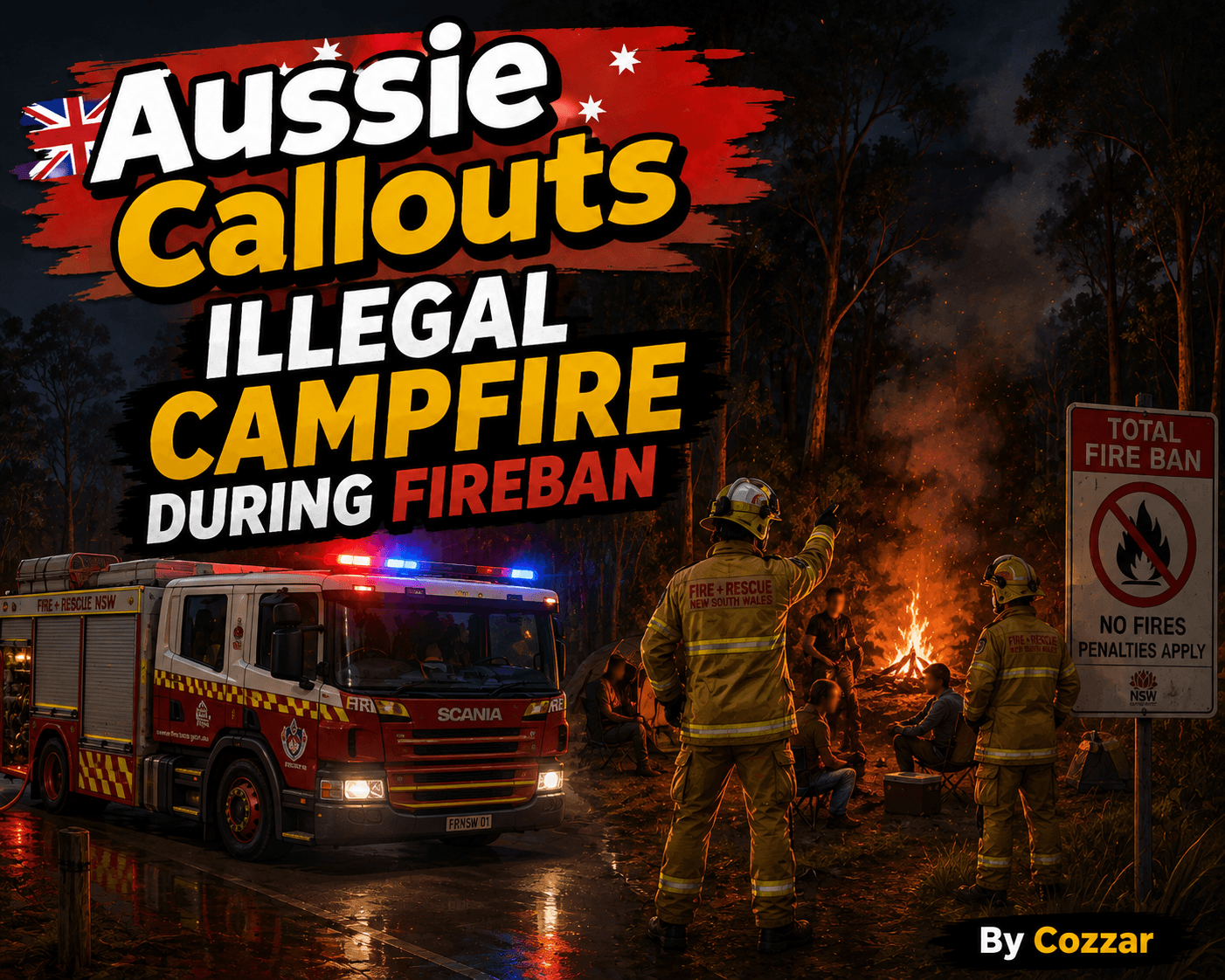 Aussie Callouts - Illegal Campfire during Fireban preview