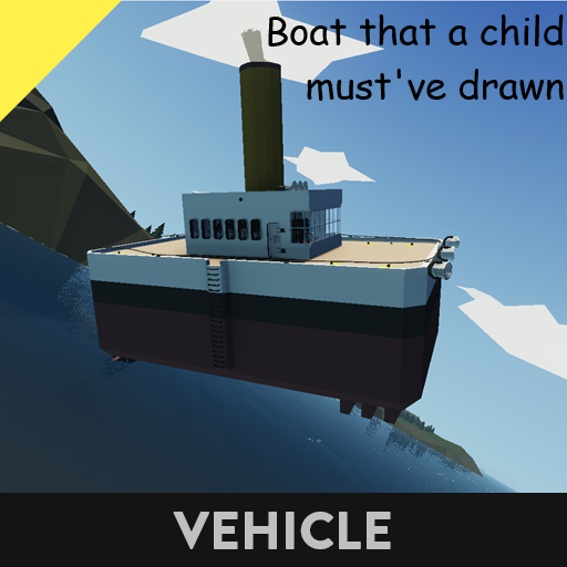 Boat that a child must've drawn