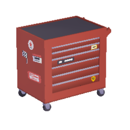 Rolling Tool Chest Decorated