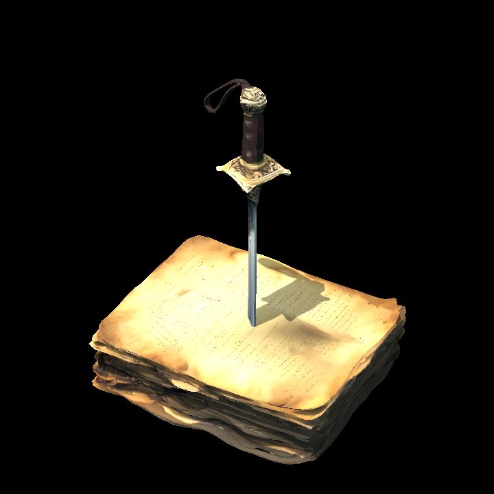 Knife in parchment 2