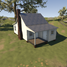 southern single pen house (3 rooms, unfurnished)