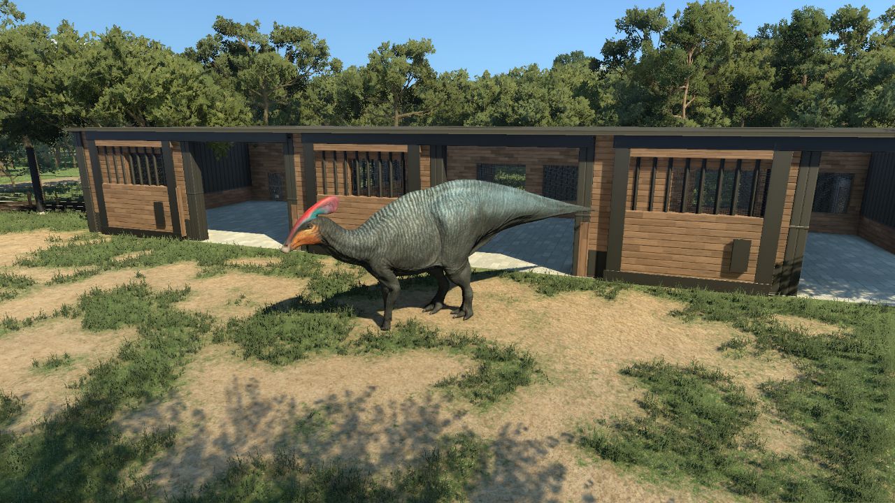 medium large animal stable - modern