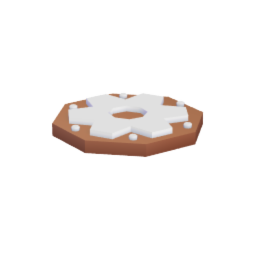 Gingerbread Snowflake Cookie