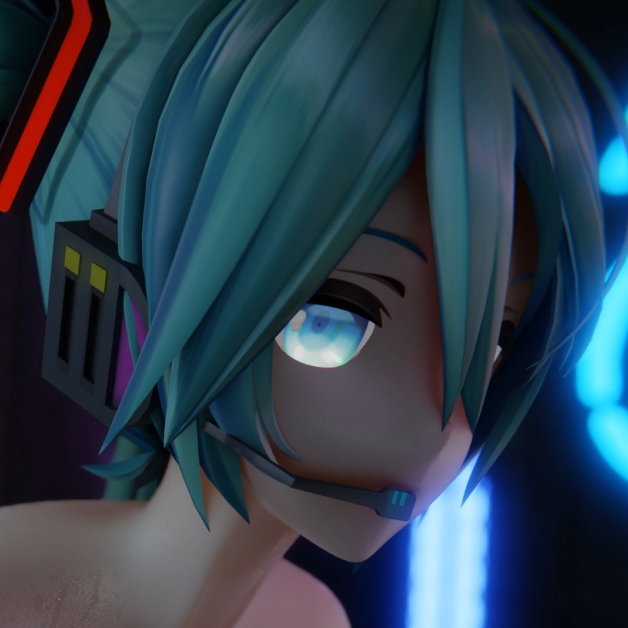 apoluna 26.01 VOCALOID Miku 白丝 魅魔 初音未来 3D动画