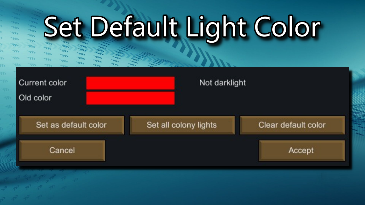 Default Light Color