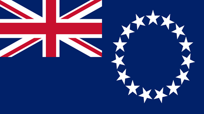 The flag of Cook Islands