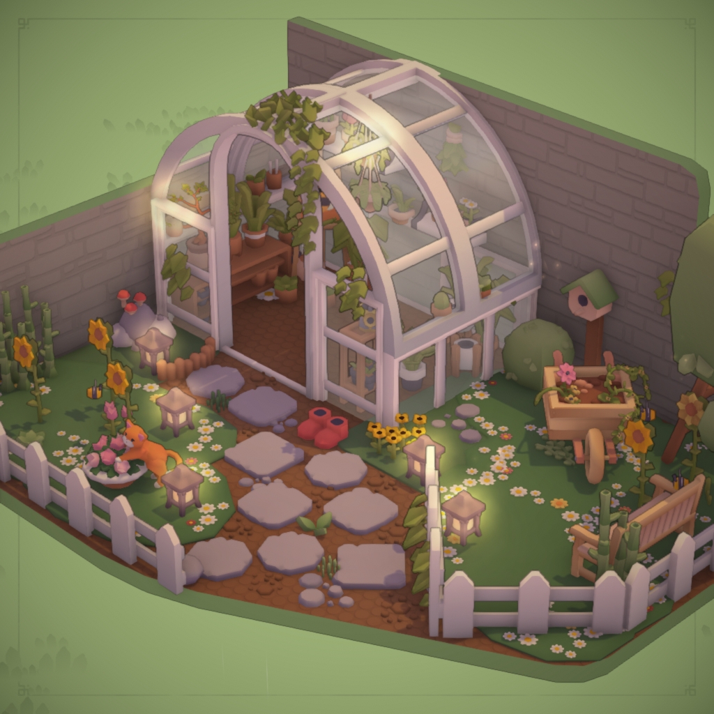 White Greenhouse Garden