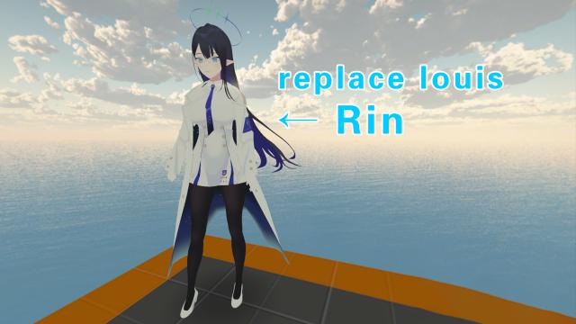 Blue Archive Rin（蔚蓝档案 七神凛）replace louis