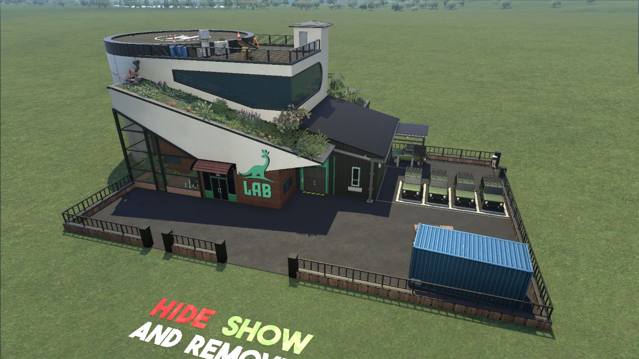 Research station and fossil depot
