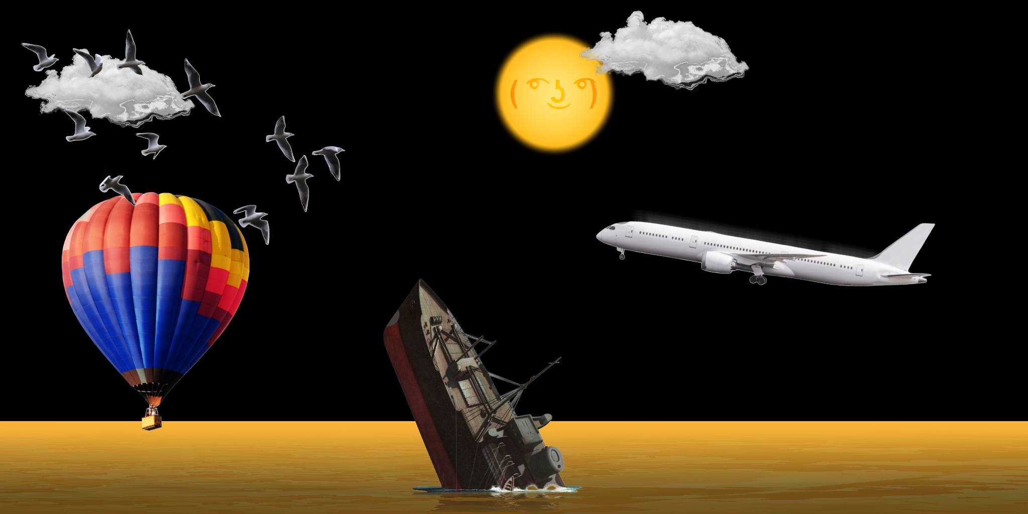 lenny face sun and air stuff map, lol