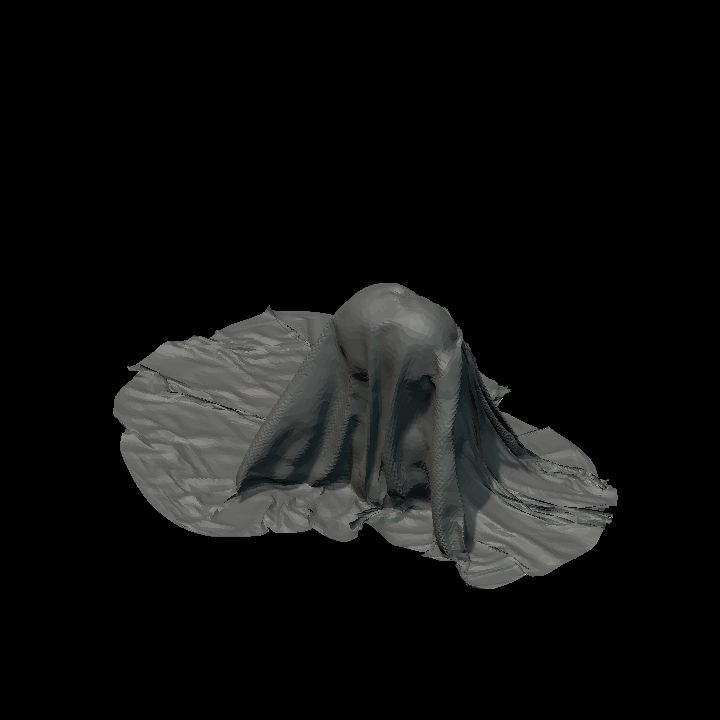 Covered furniture - Statue 4 colourable