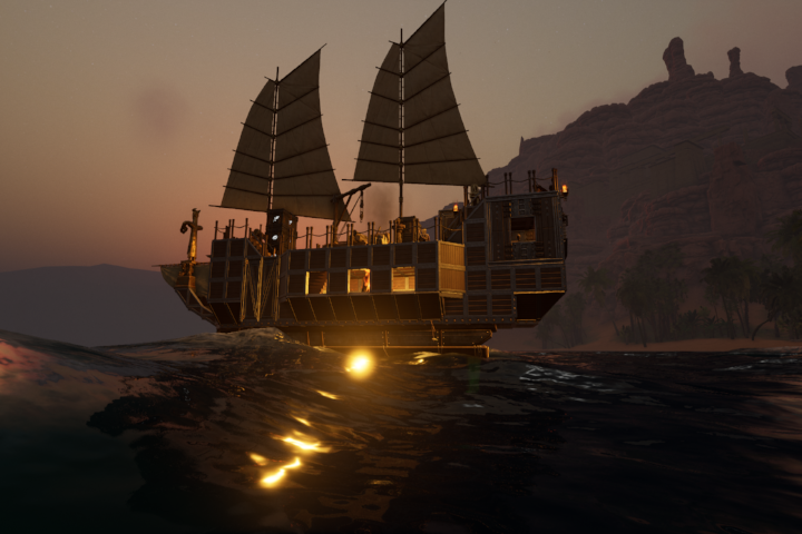 双桅木帆船 – Soulmask Mod