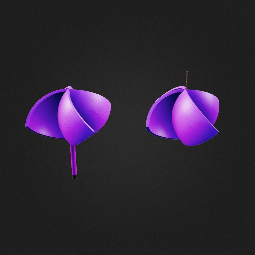 purple pin wheels