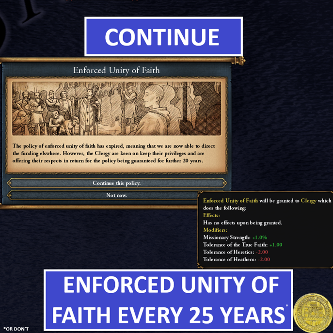 Enforced Unity of Faith Event