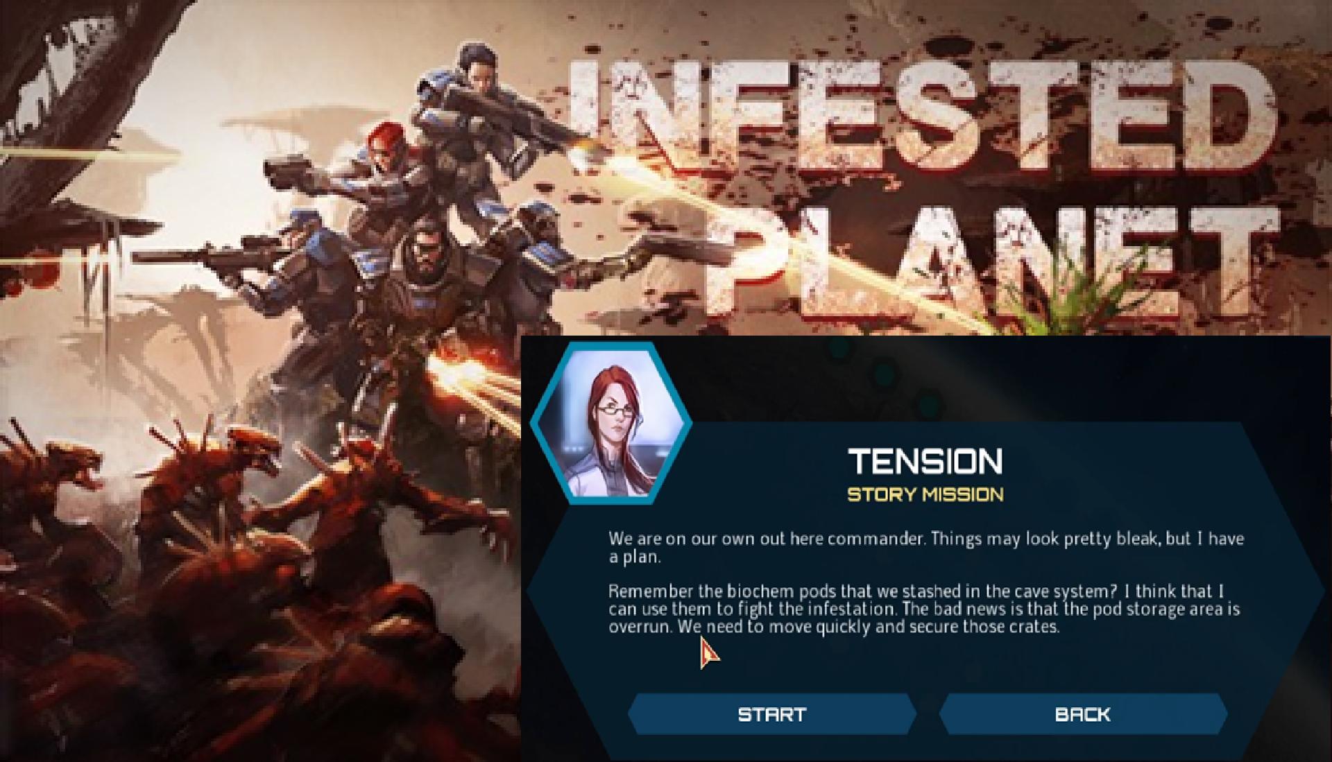 Infested planet: Tension