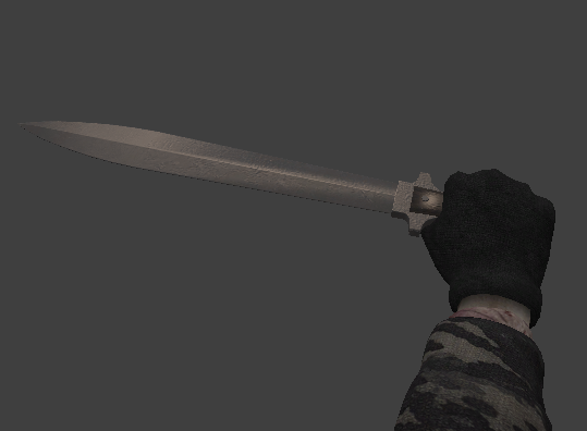 Leaf shaped modern sword