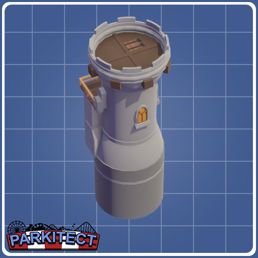 Dark Age Castle - Corner Wall 1