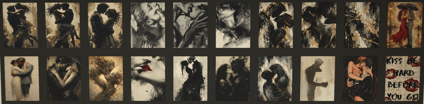[NR] Kiss Wall Art