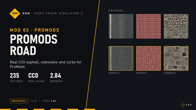 DBM Road Textures - ProMods Road 1.61