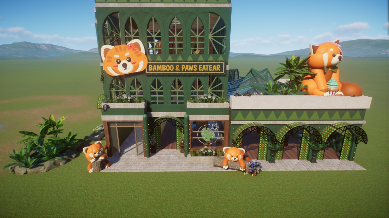 小熊猫主题餐厅+厕所+员工休息室+饲养员小屋 preview