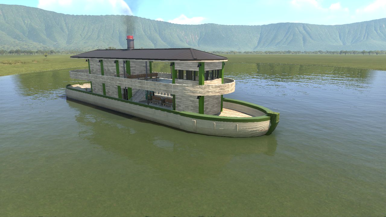 Rustic River Boat