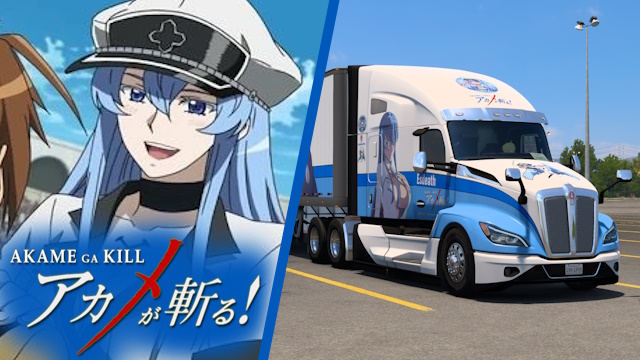 Kenworth T680 2022 Esdeath - Akame ga Kill! [Combo Skin]