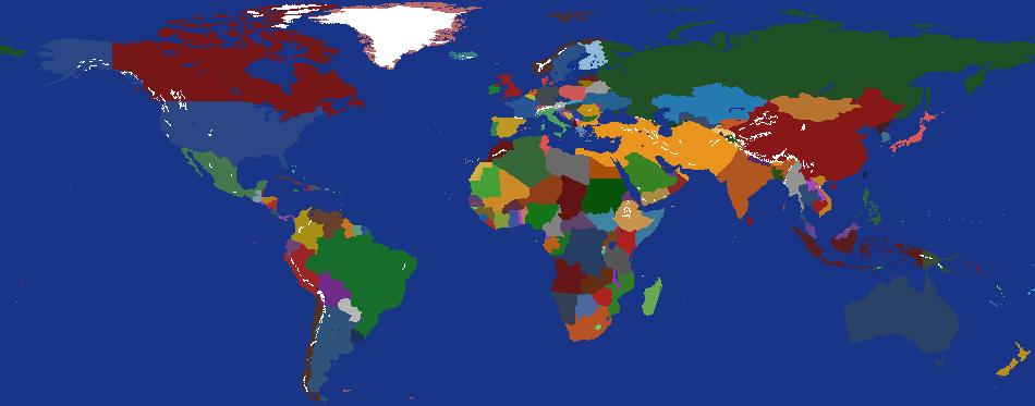 World Map 2025 but the Achaemenid Empire has returned