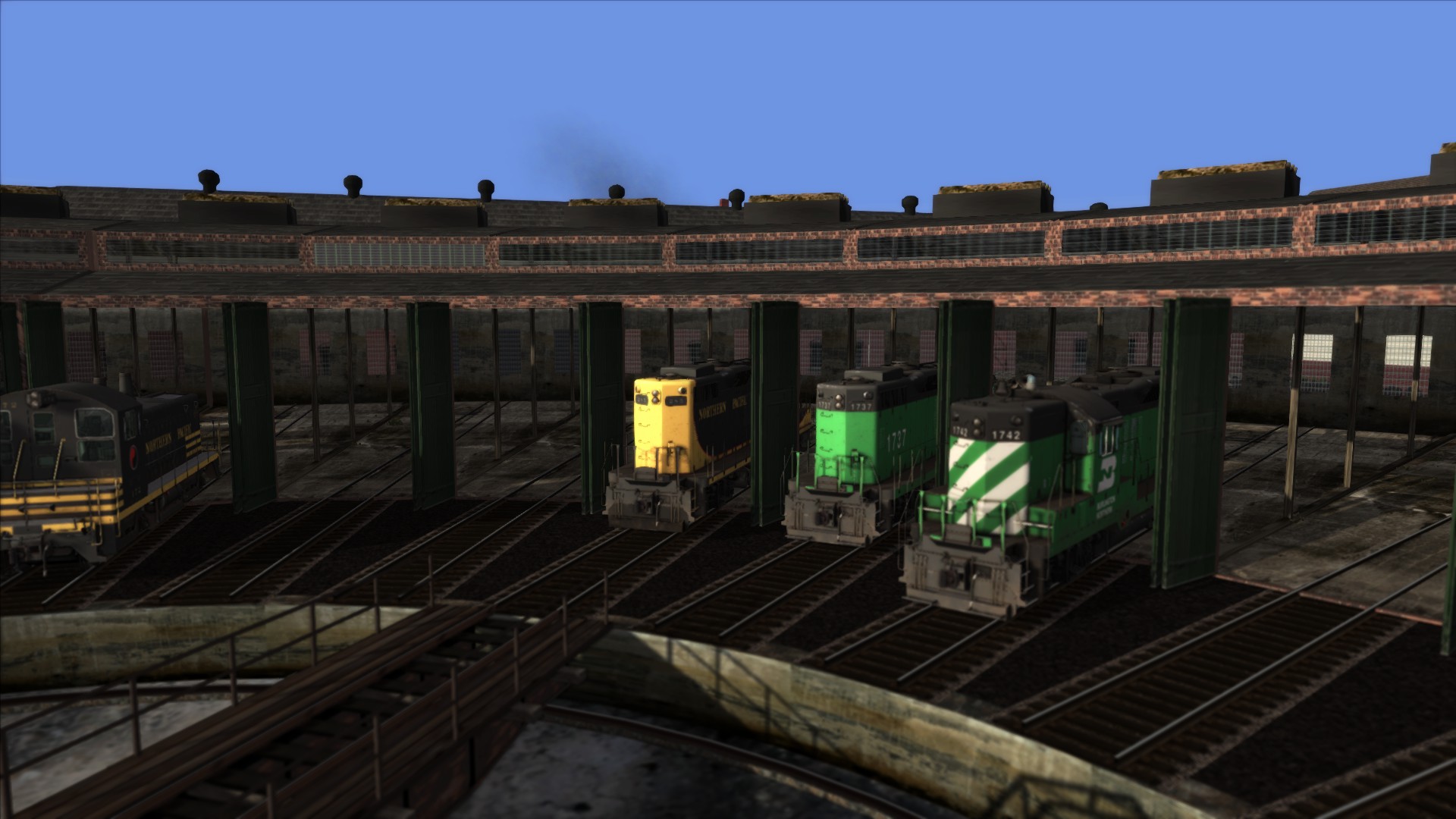 ( Revised ) Northern Pacific/Burlington 4 Piece 285/3616/6402/2221 Hauling Freight to Bozeman