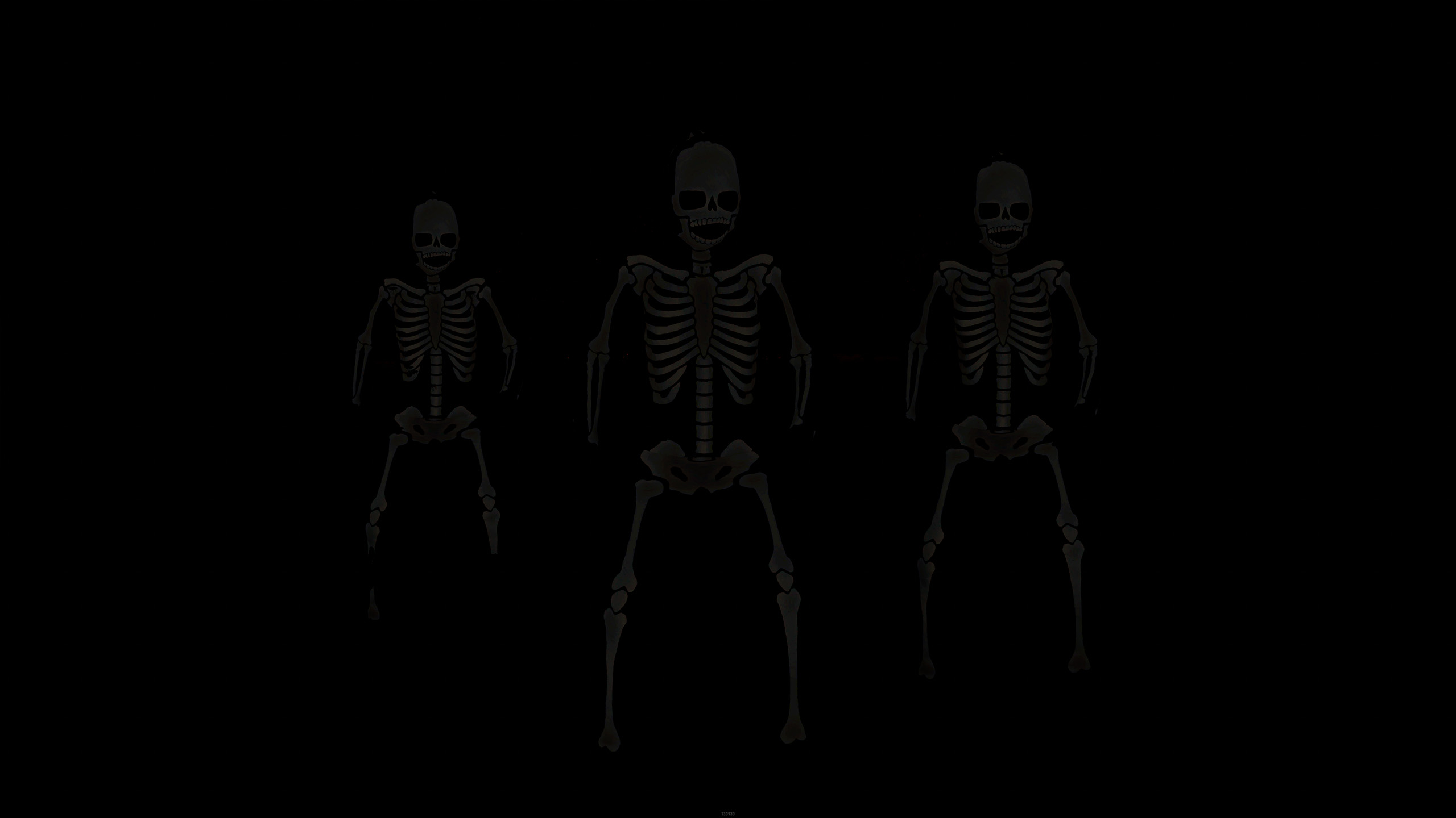 Skeleton Costume Burlap Pants thumbnail 5